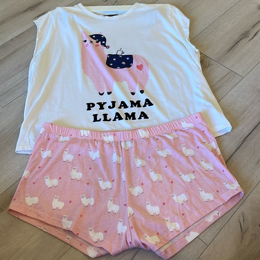 TOP SHOP Pyama Llama Pajama Set Size 10 (M/L)